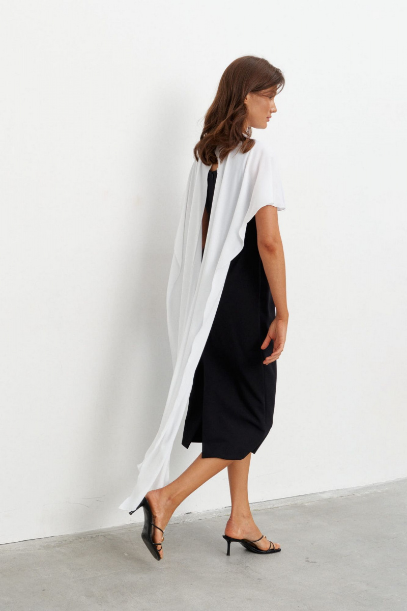 Платья KaVaRi 1135 черно-белый