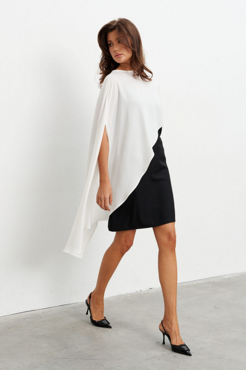 Платья KaVaRi 1130 черно-белый