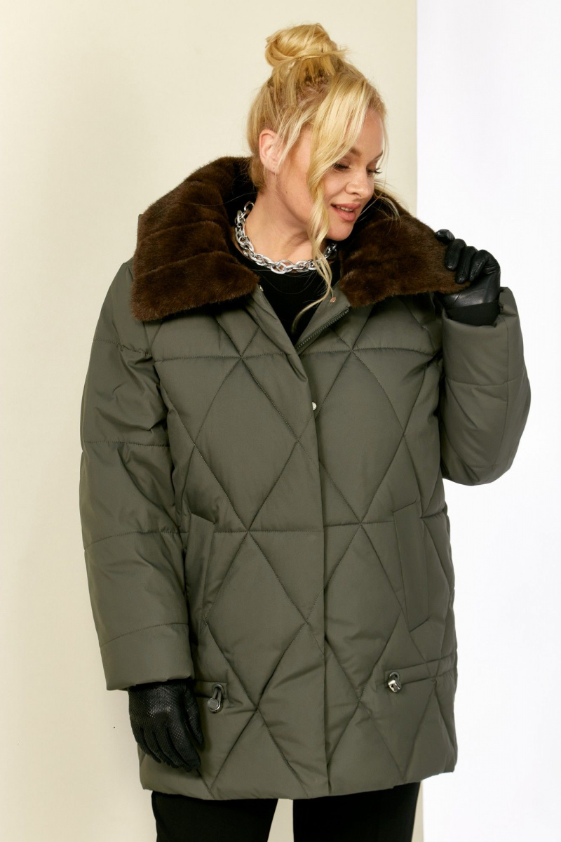 Женская куртка Shetti 2207 лесной