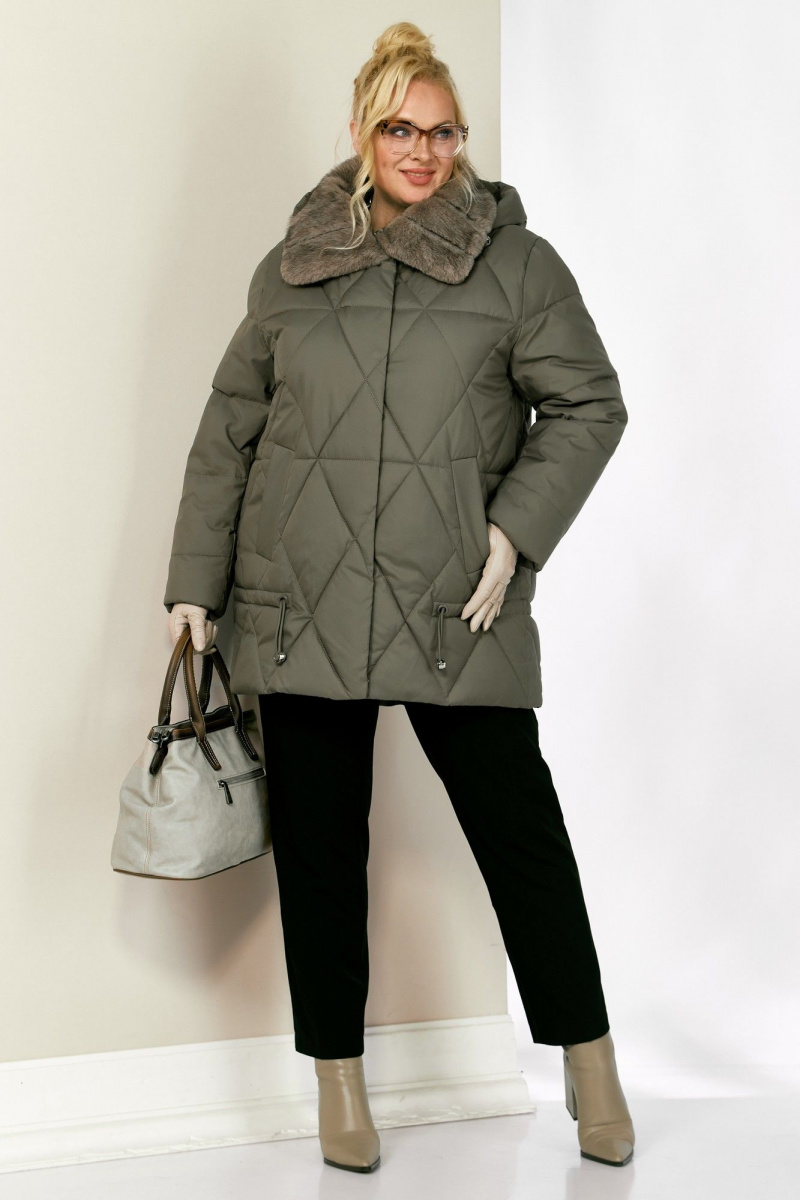 Женская куртка Shetti 2207 светло-оливковый