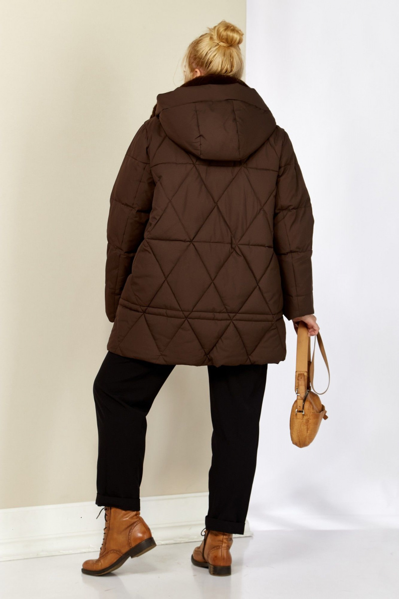 Женская куртка Shetti 2207 шоколад