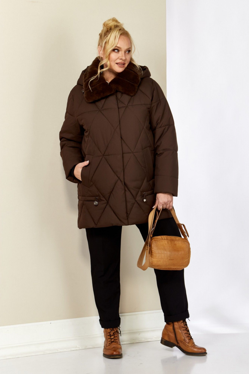 Женская куртка Shetti 2207 шоколад