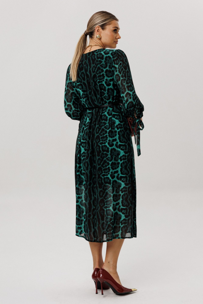 Платья Anelli 1733 леопардовый_изумруд