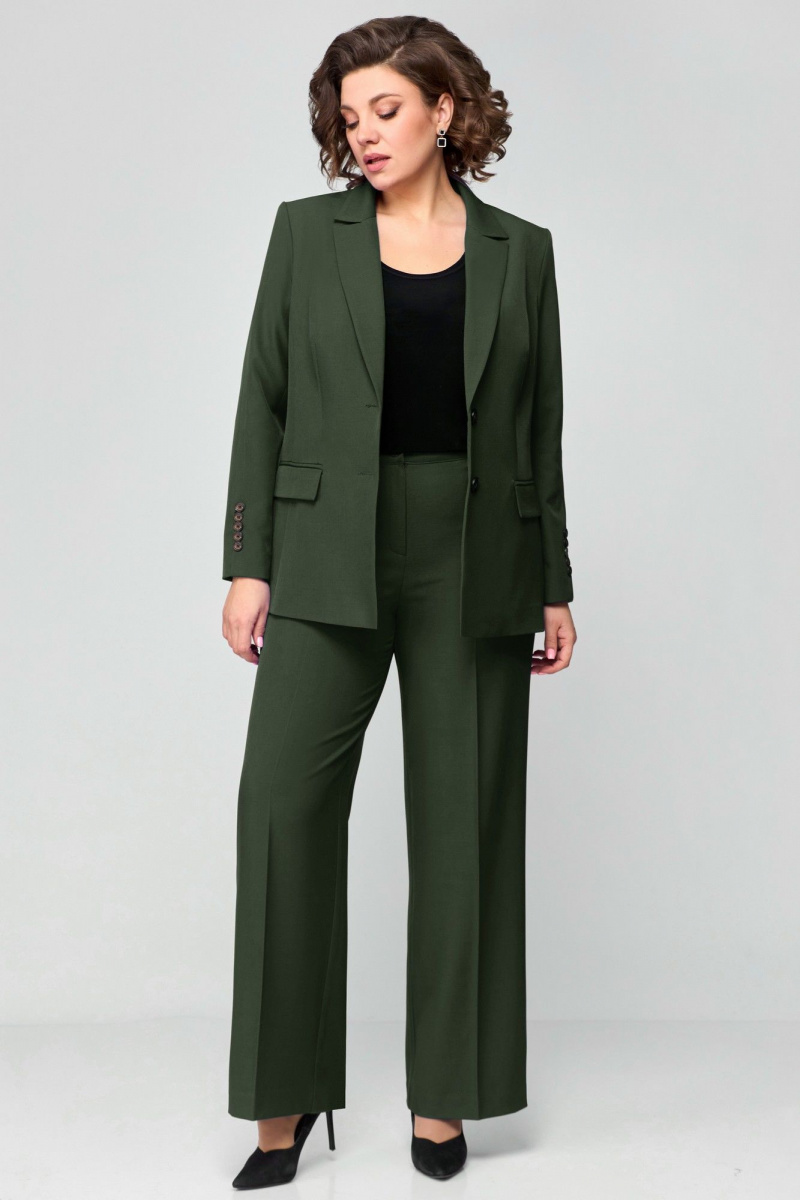 Брючный костюм Мишель стиль 1177 хвойно-зеленый