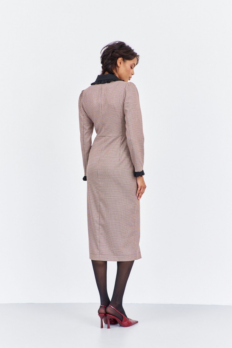 Платья FLAIM 2017 пыльно-розовый_черный