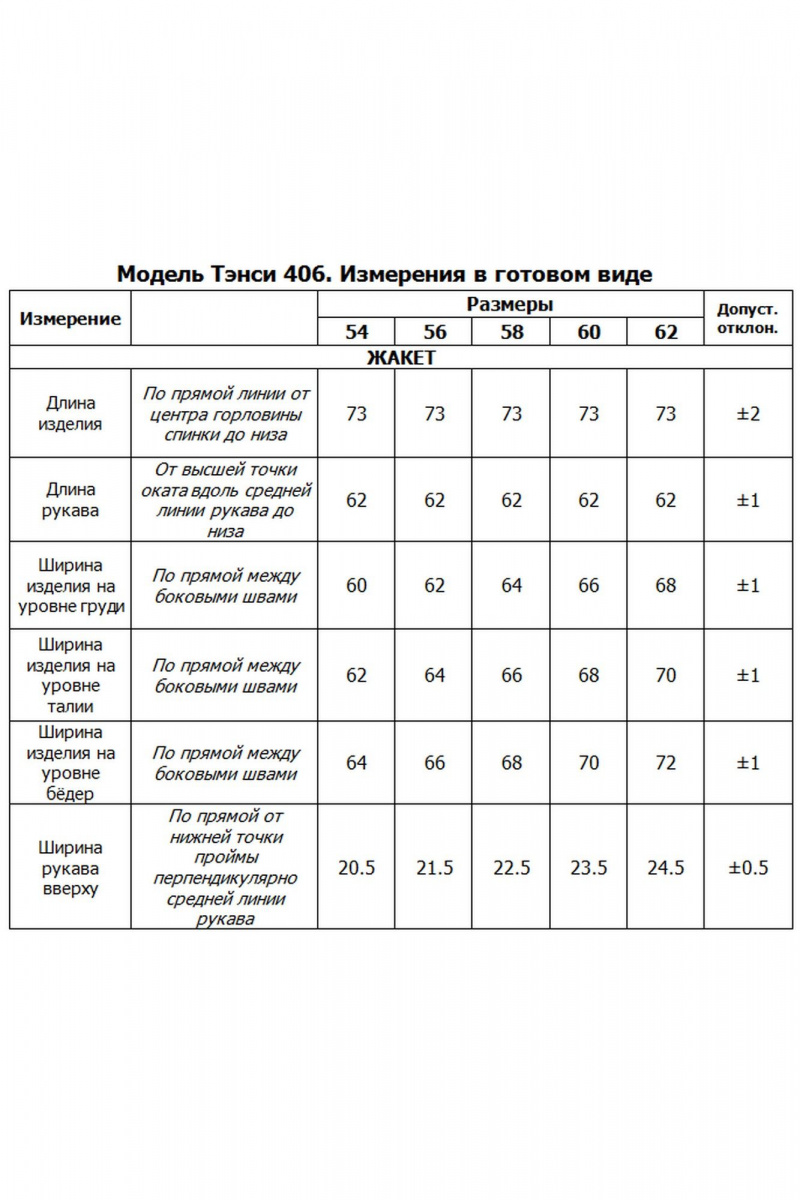 Жакеты Tensi 406 джинс