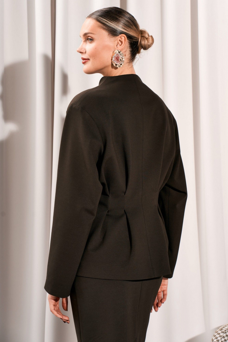 Юбочный костюм Lissana 5042 темно-зеленый