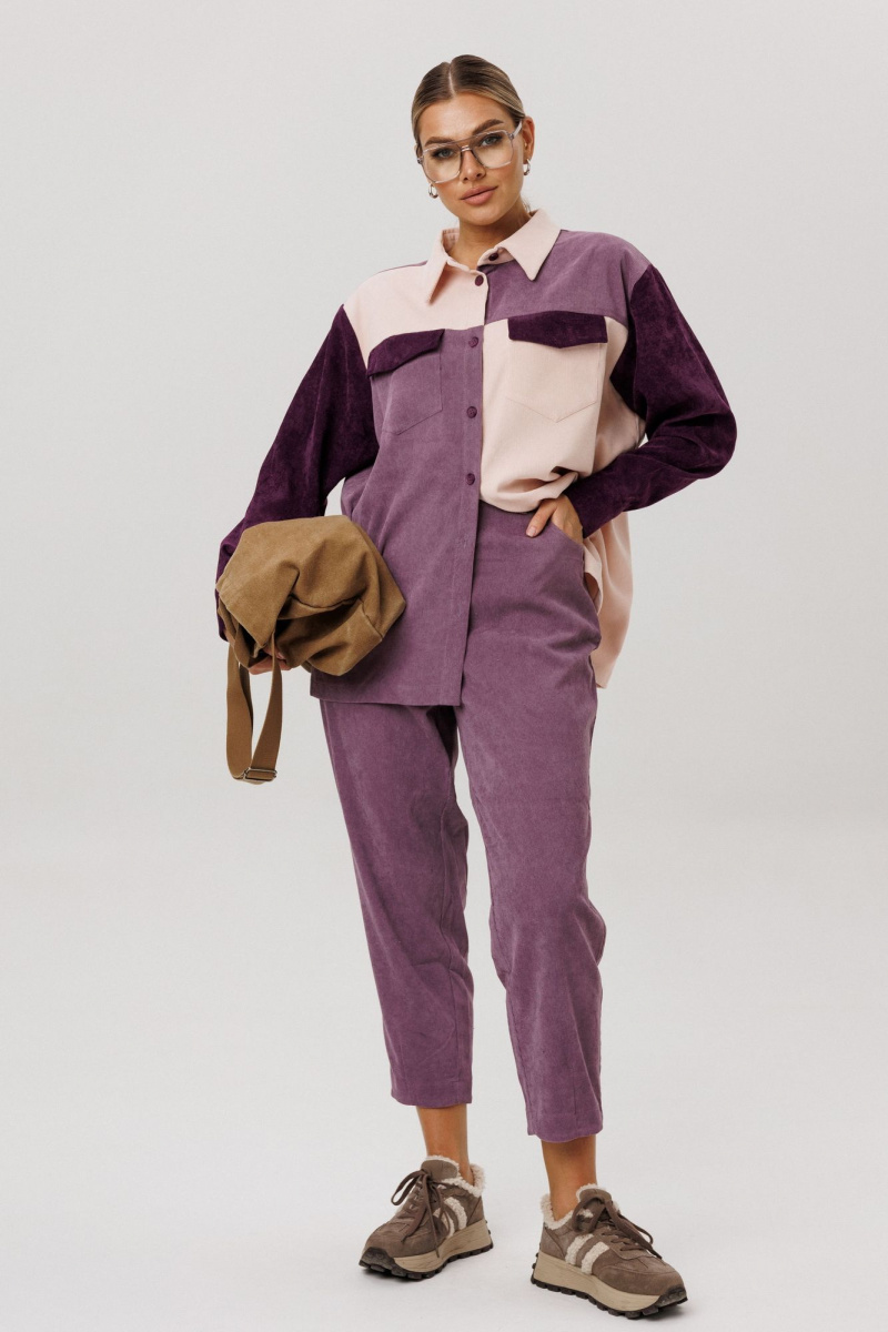 Брюки Anelli 1747 цветение_сирени