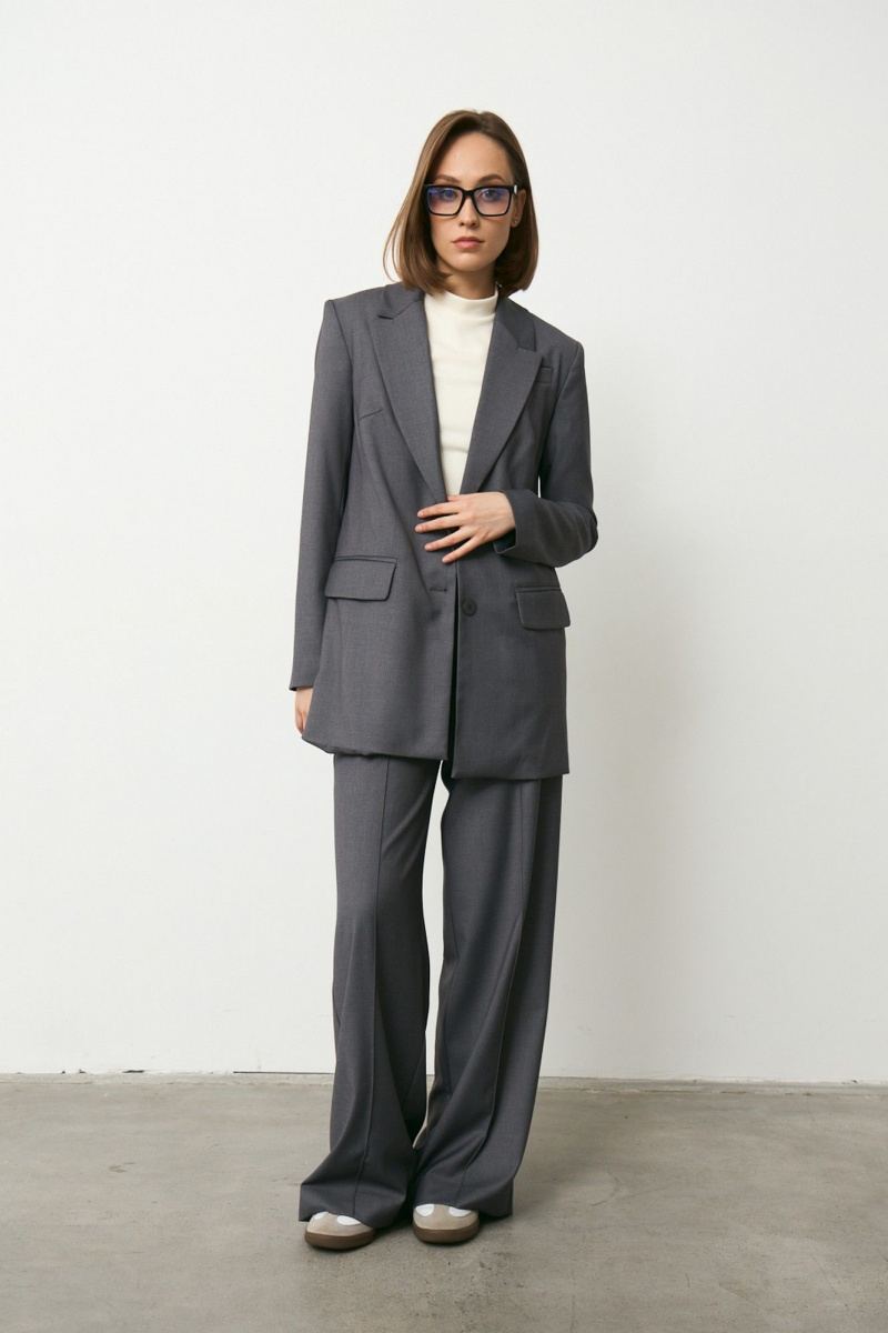 Брючный костюм Luitui R4049 темно-серый