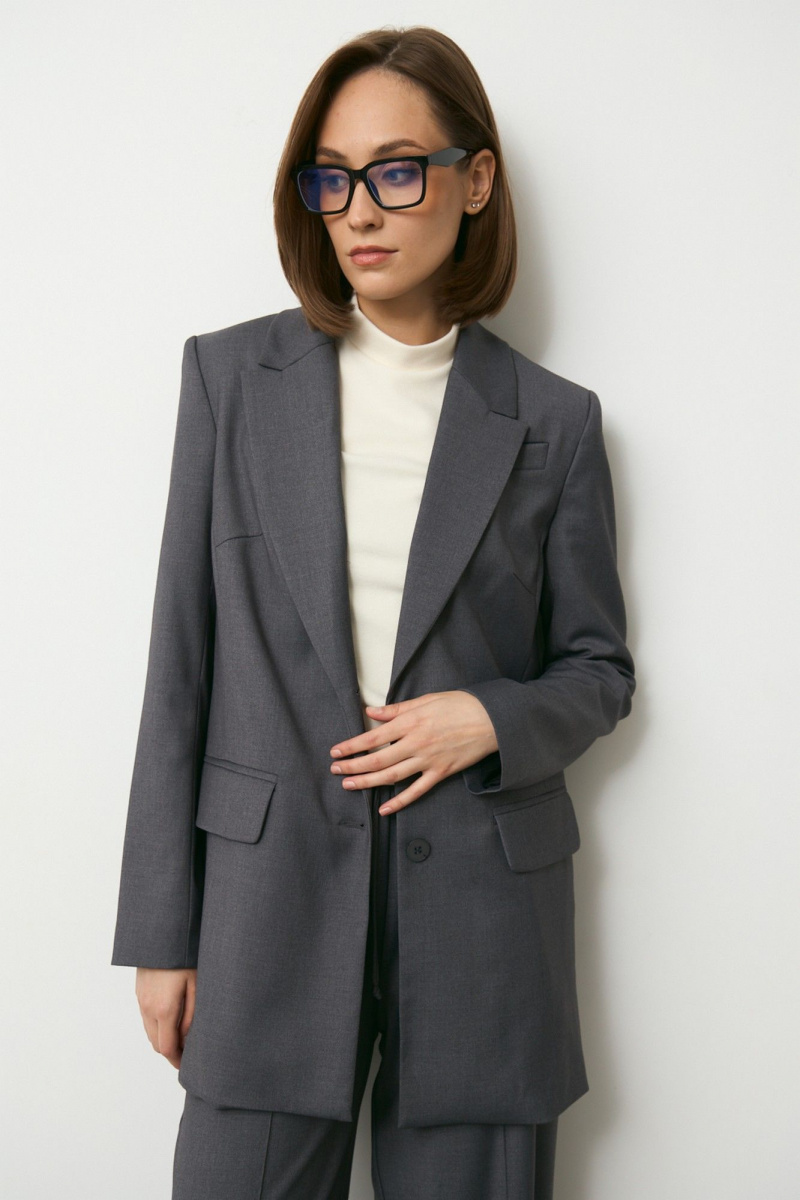 Брючный костюм Luitui R4049 темно-серый