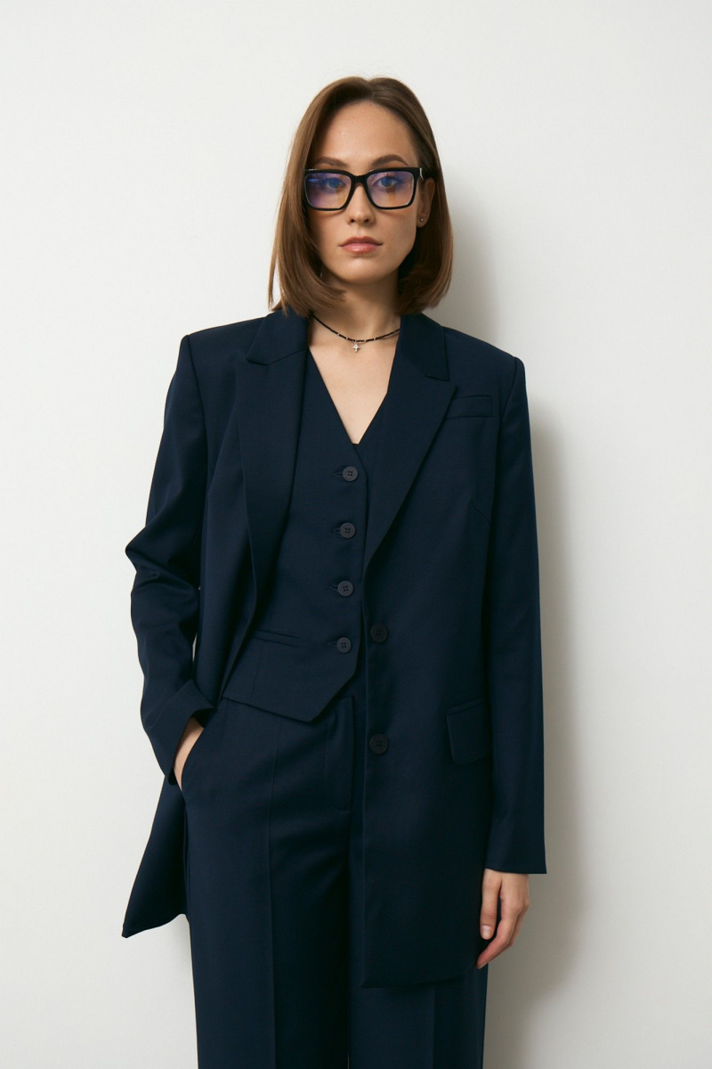 Брючный костюм Luitui R4048 темно-синий