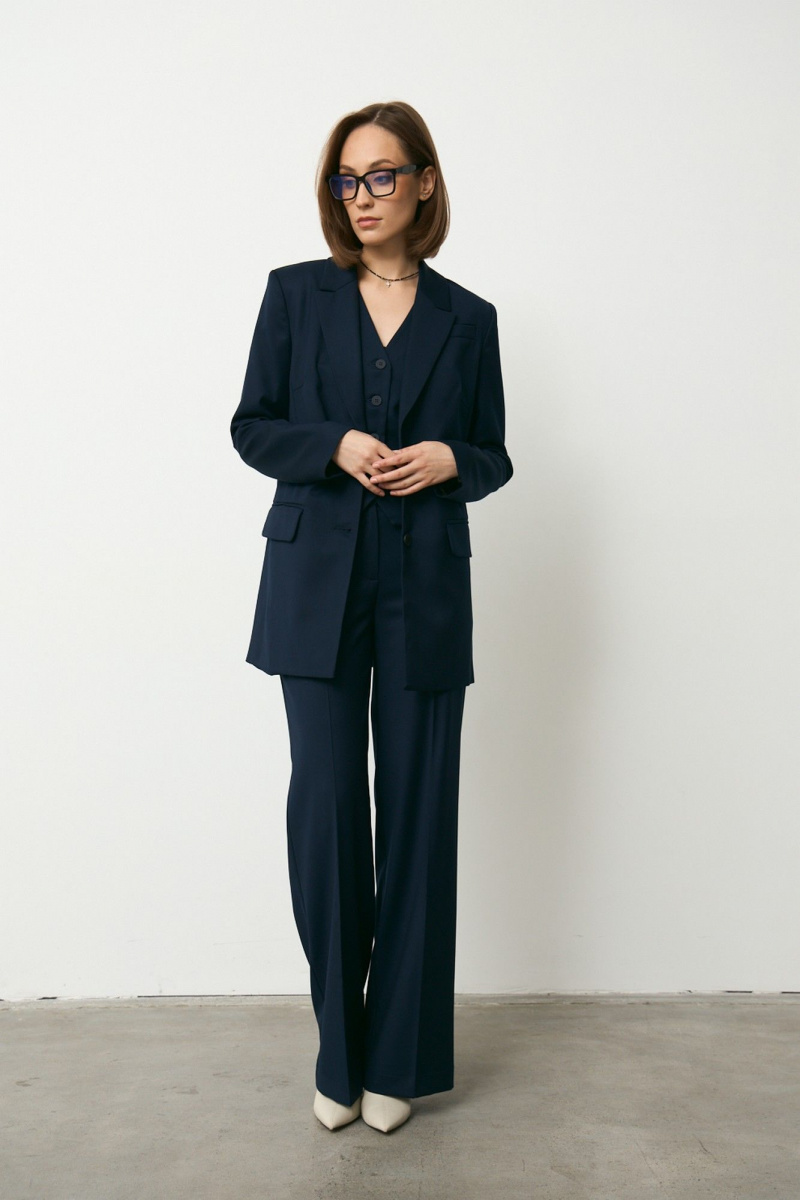 Брючный костюм Luitui R4048 темно-синий