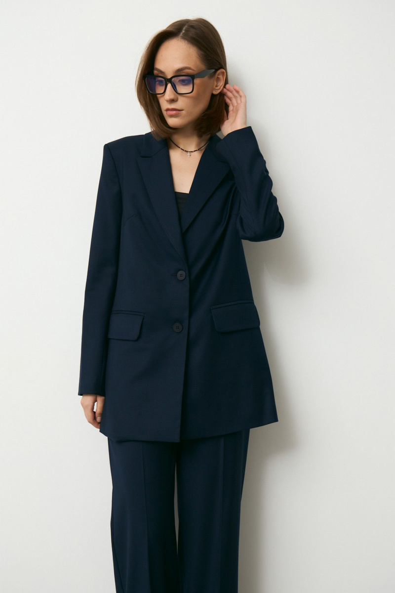 Брючный костюм Luitui R4048 темно-синий