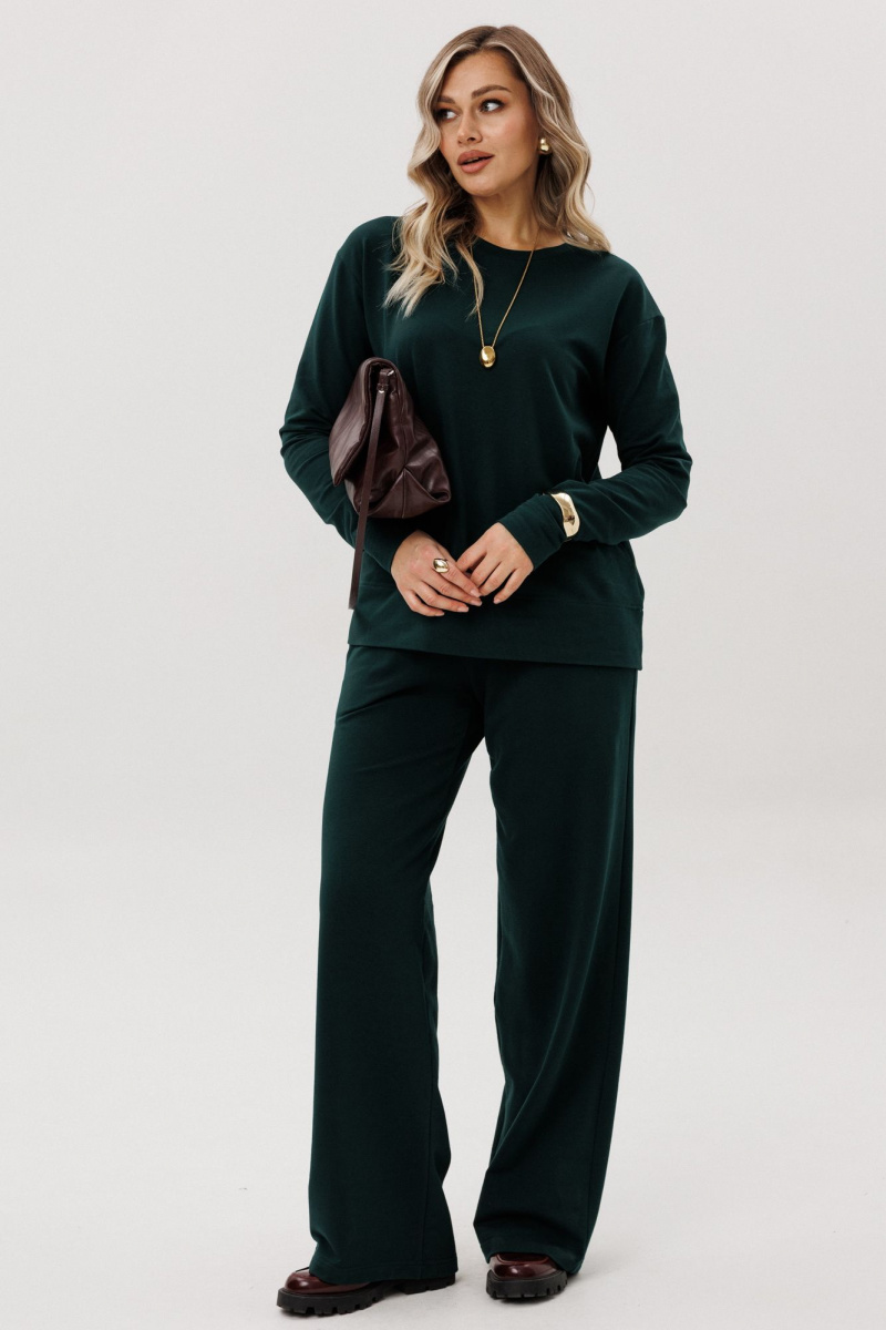 Брючный комплект Ma Vie 712 изумрудный