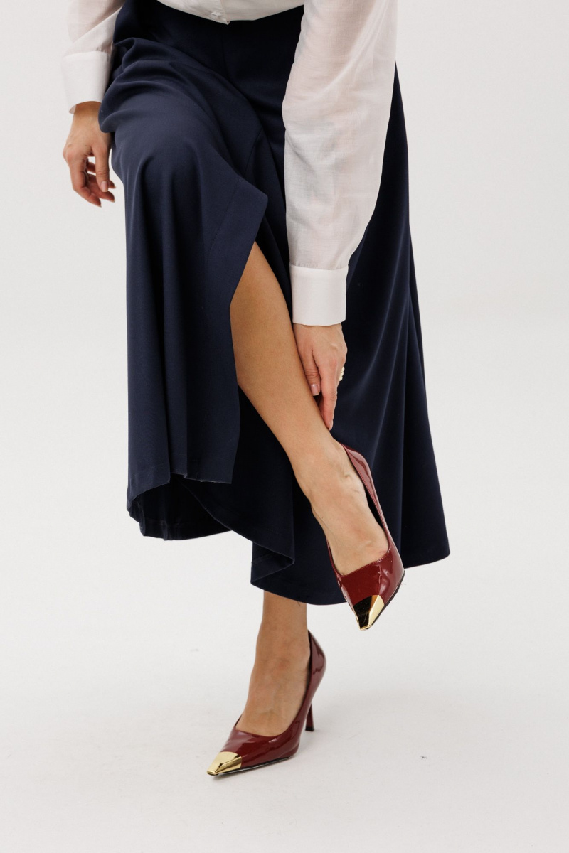 Юбочный комплект Ma Vie М-723 белый_и_синий