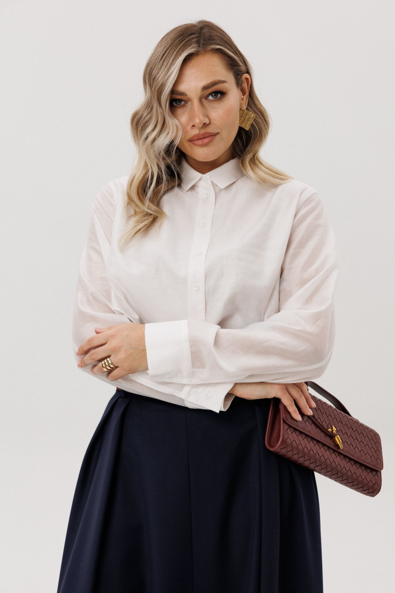 Юбочный комплект Ma Vie М-723 белый_и_синий