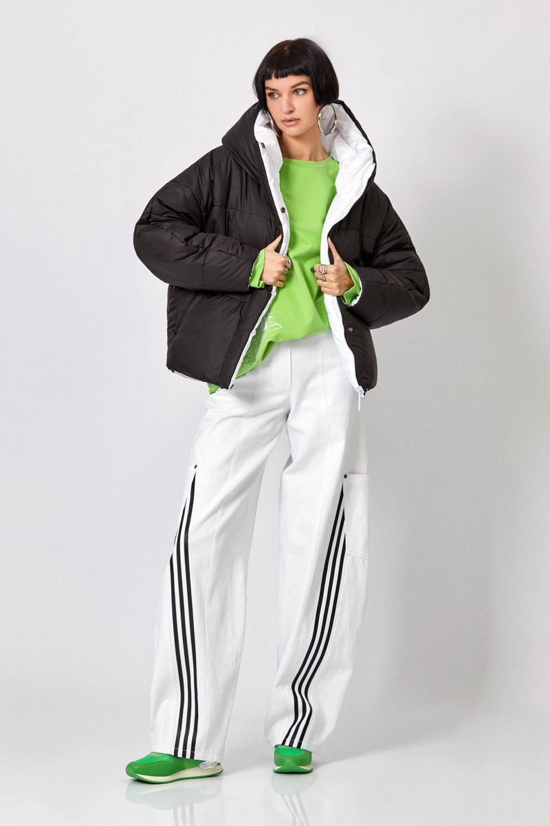 Женская куртка Rivoli 1062 белый,черный