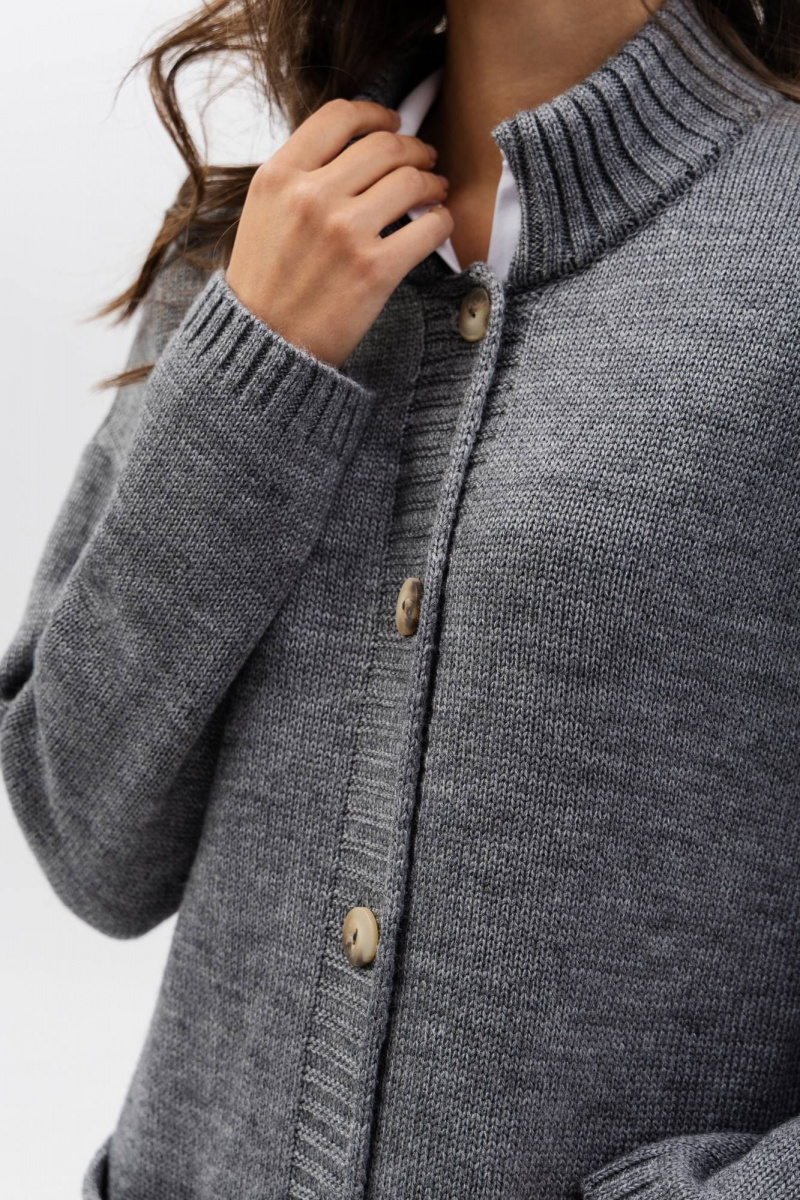 Кардиганы Romgil РВ0268-ШЕ5 серый