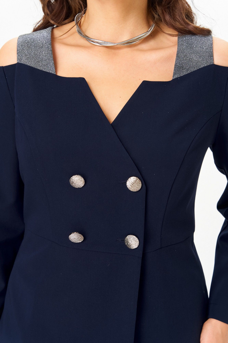 Брючный костюм ANASTASIA MAK 1276 синий