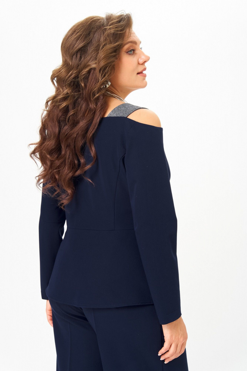 Брючный костюм ANASTASIA MAK 1276 синий