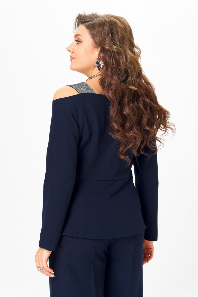 Брючный костюм ANASTASIA MAK 1276 синий