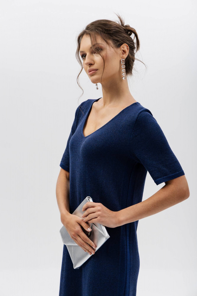 Платья Romgil РВ0408-ХМ2 индиго,черный