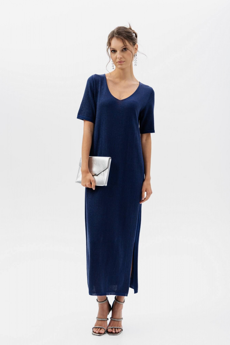 Платья Romgil РВ0408-ХМ2 индиго,черный