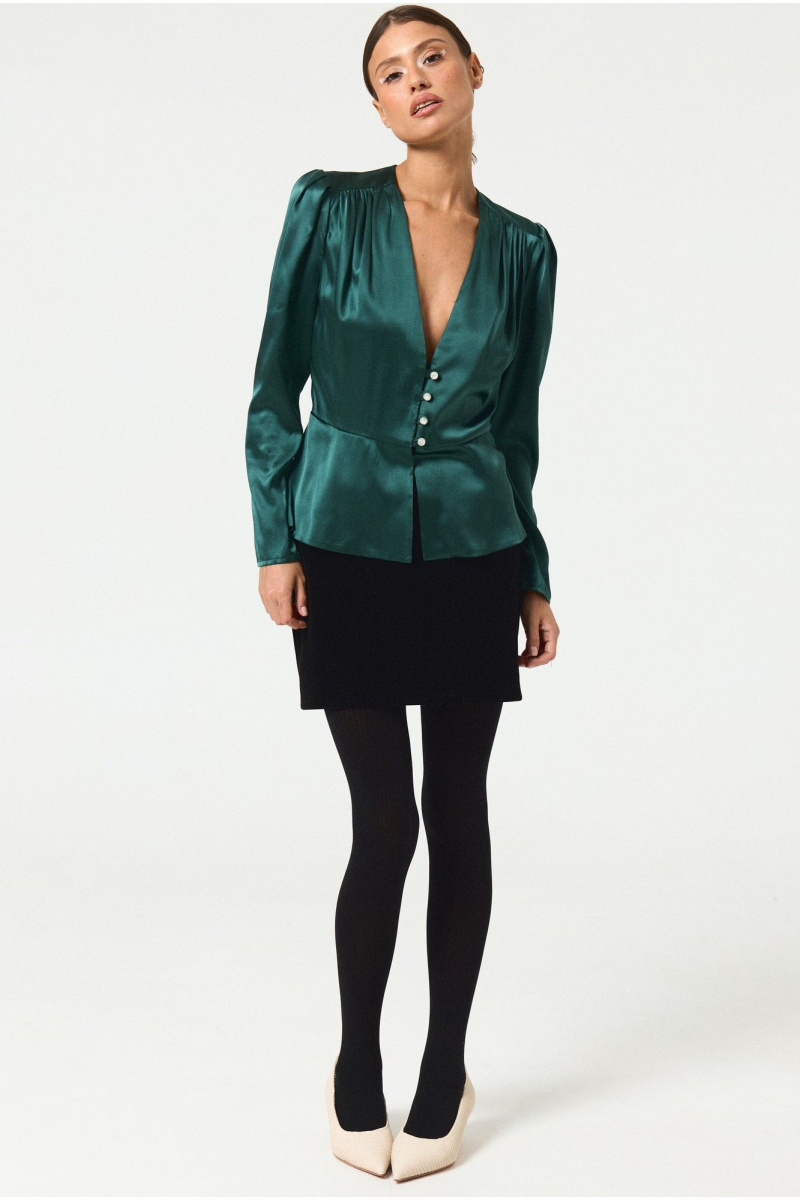 Блузы ATTIKA A3456-2 изумруд
