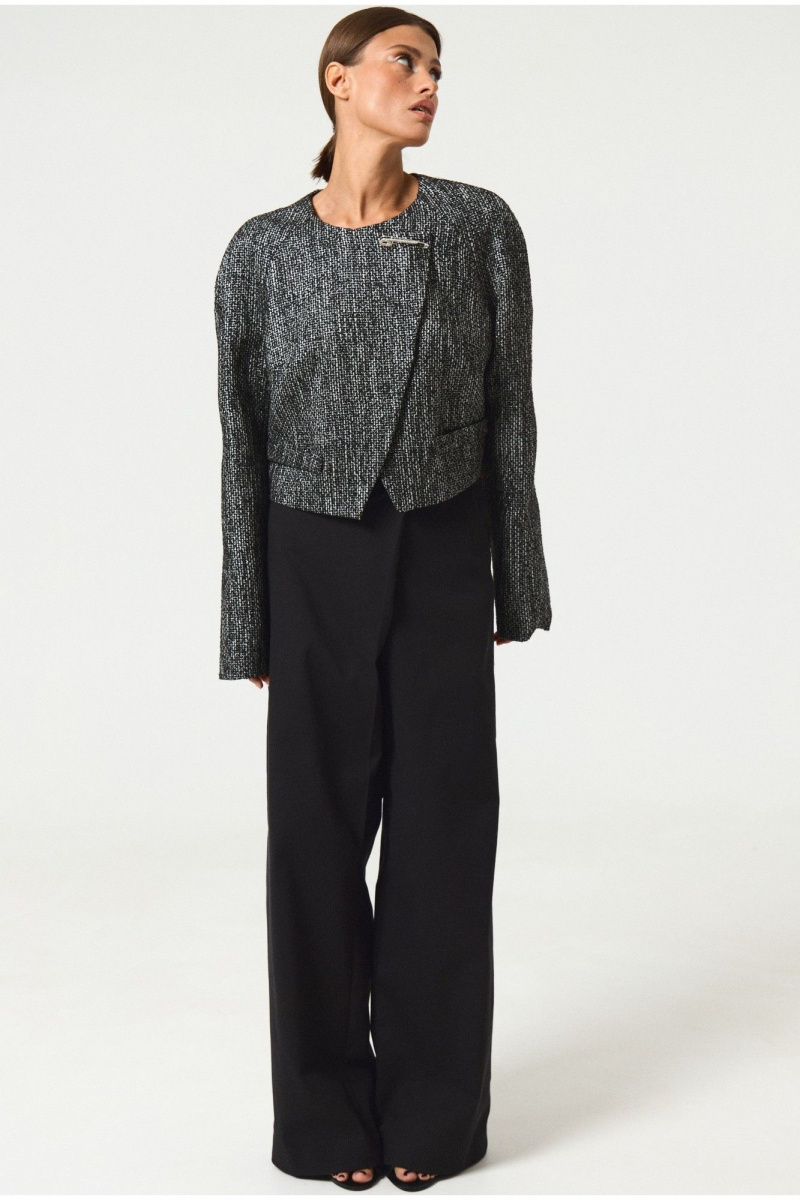 Жакеты ATTIKA A3462 черно-белый_в_клетку