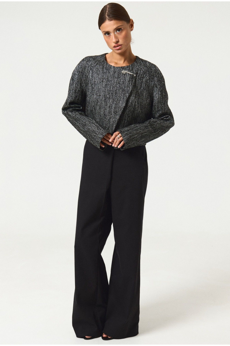 Жакеты ATTIKA A3462 черно-белый_в_клетку