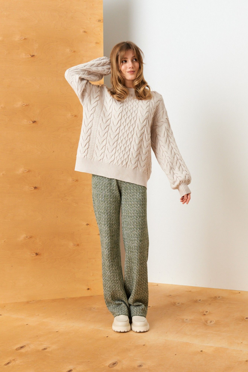 Брюки Barbara Geratti by Elma С8348BG хаки/туман