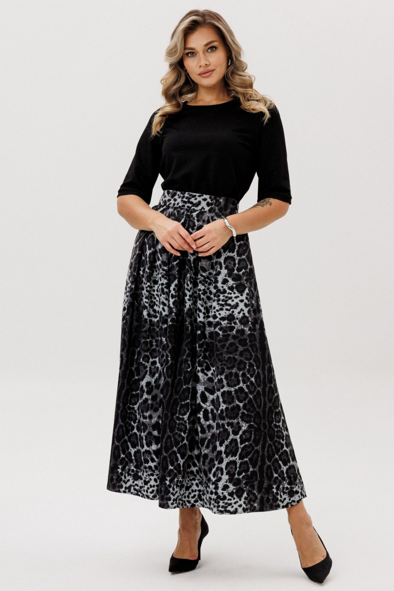 Юбки Faufilure C947 серый_леопард