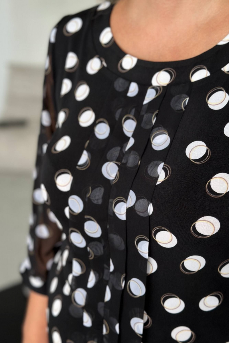 Блузы LindaLux 217 двойной_горох