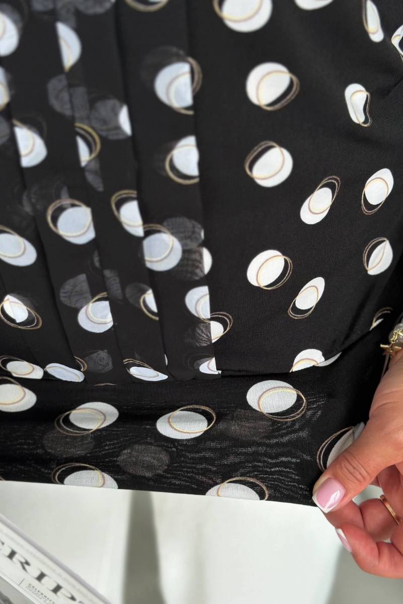 Блузы LindaLux 217 двойной_горох