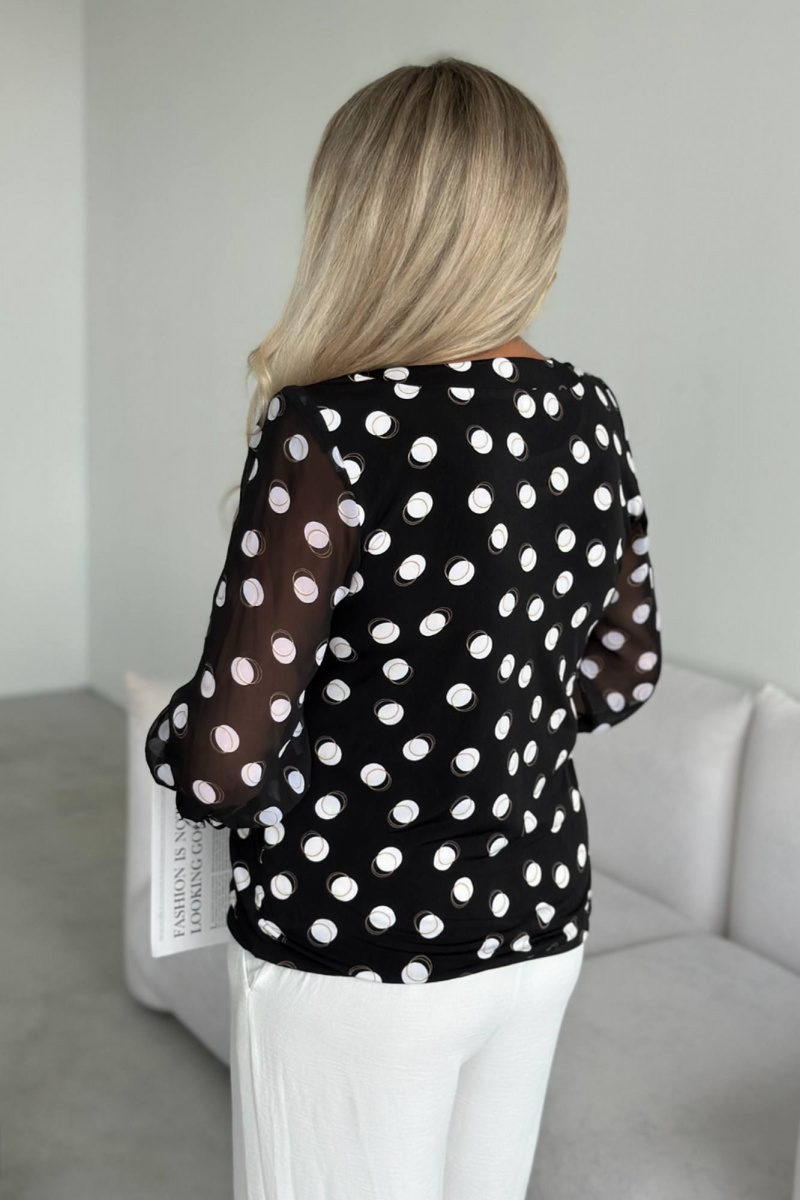 Блузы LindaLux 217 двойной_горох