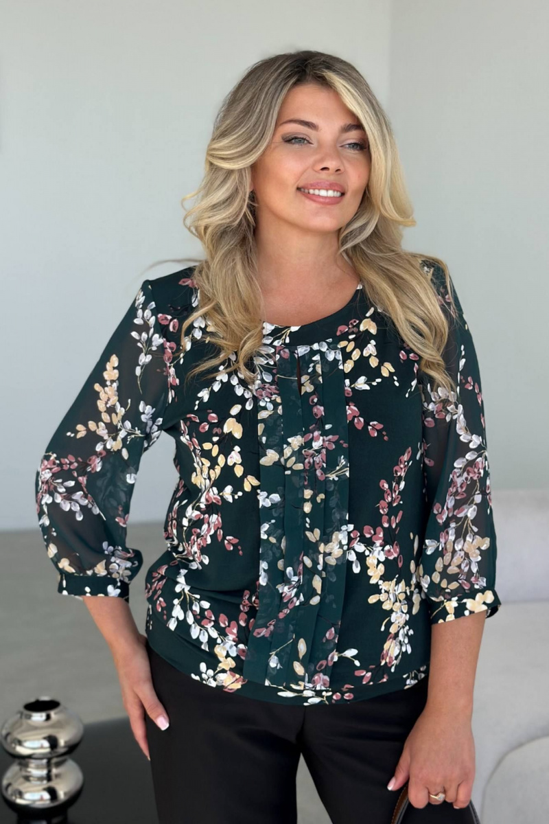 Блузы LindaLux 217 зеленая_верба