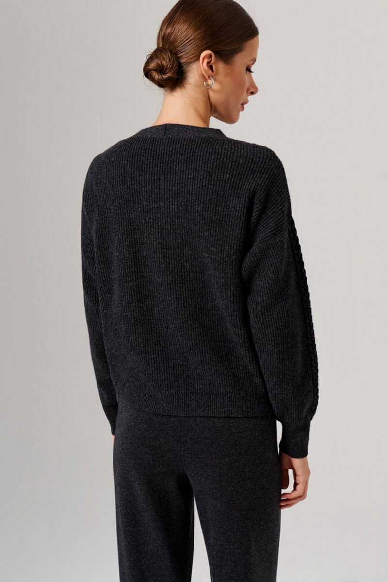 Кардиганы Nelva 1908 темно-серый меланж