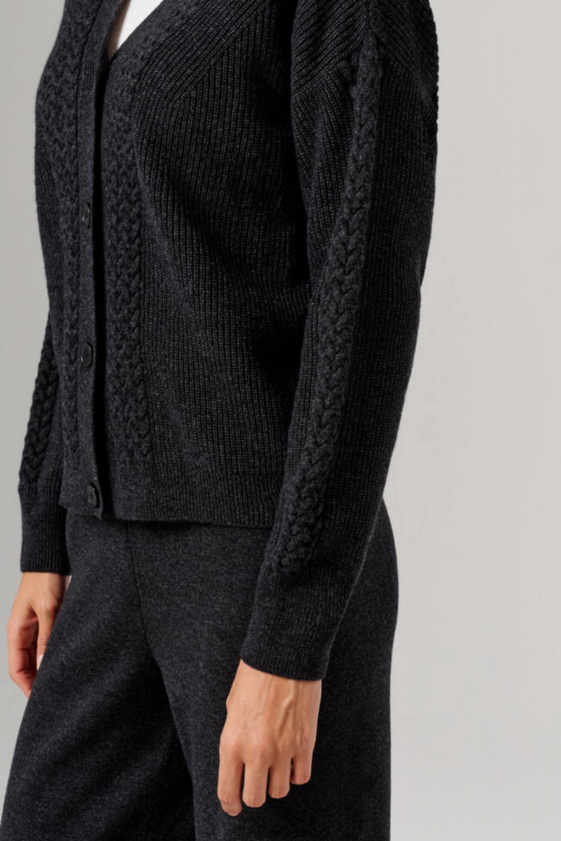 Кардиганы Nelva 1908 темно-серый меланж