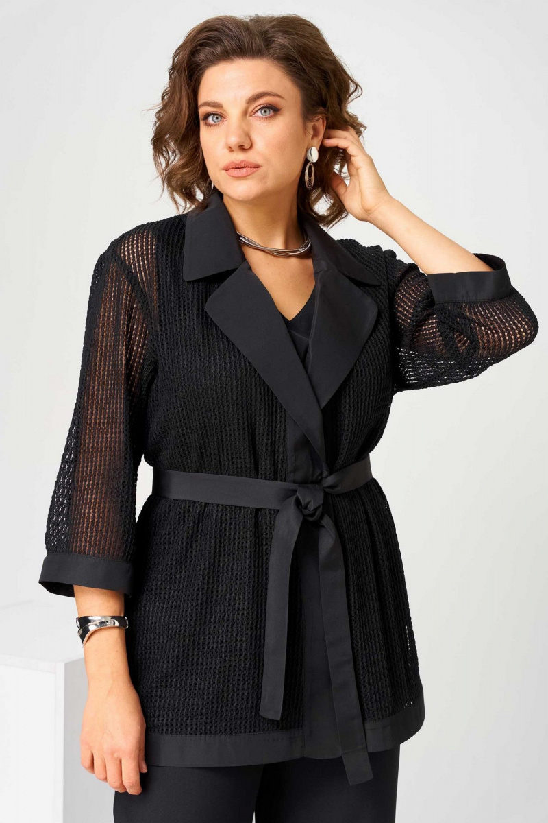 Брючный костюм Асолия 1514 черный