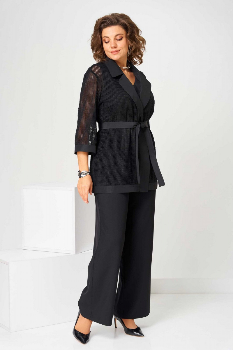 Брючный костюм Асолия 1514 черный