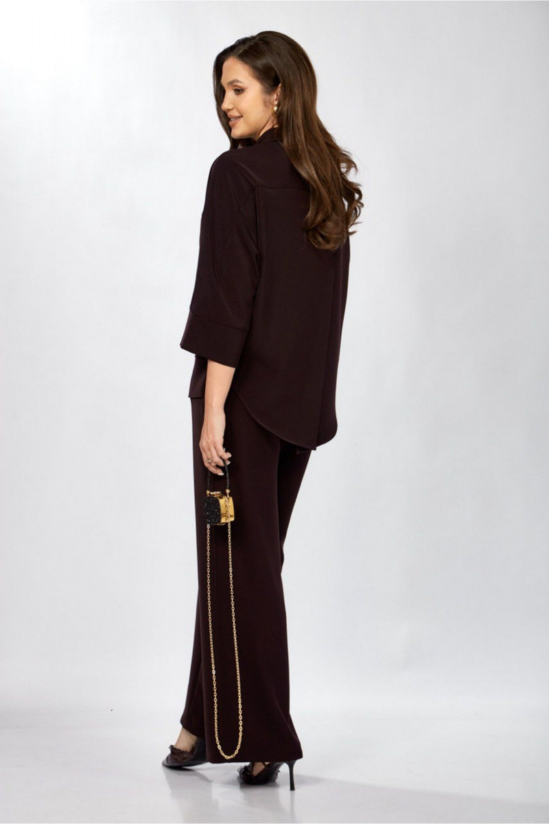 Брючный комплект ZigzagStyle 559-2 темная ежевика