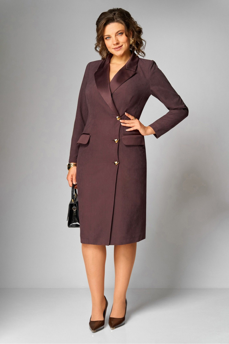 Платья Орхидея 1626-1 темно-бордовый