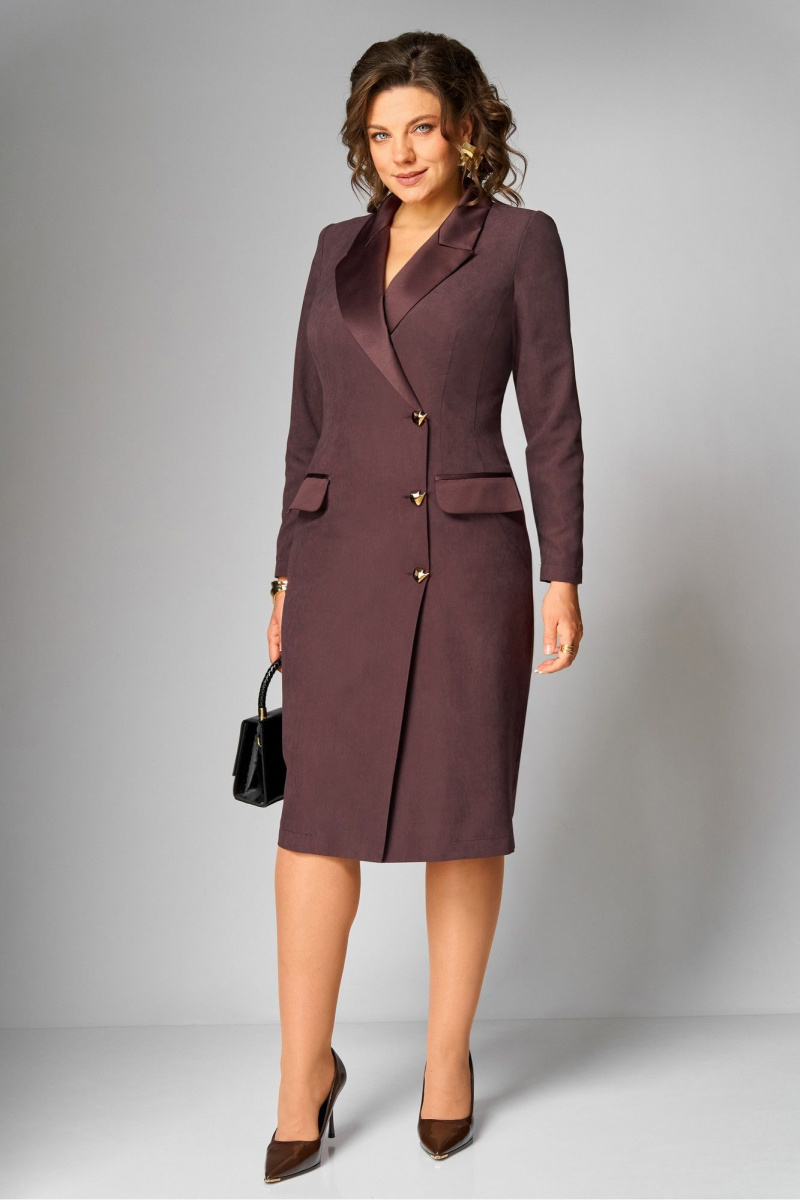 Платья Орхидея 1626-1 темно-бордовый