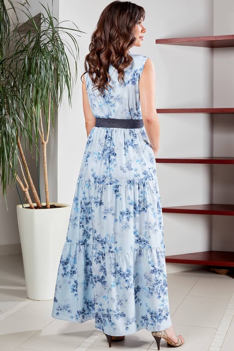 Платье Teffi Style L-1566 небесно-голубой