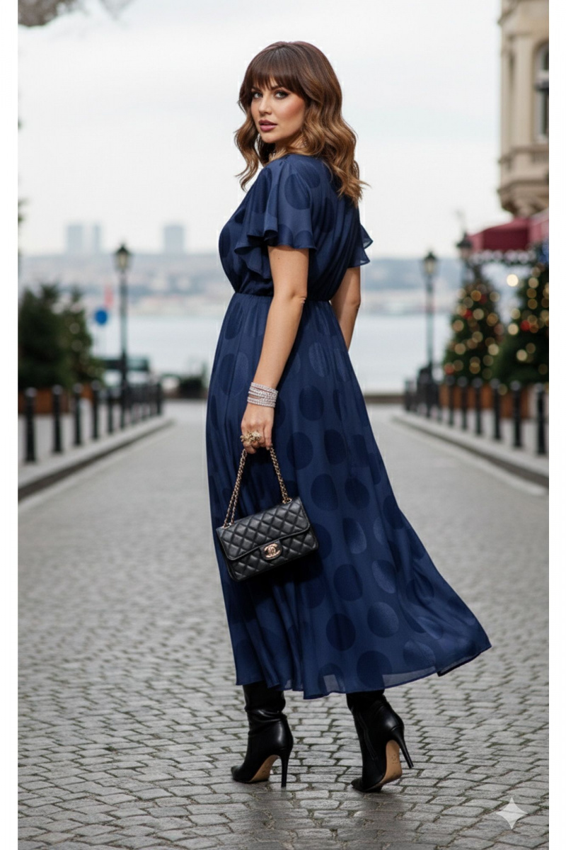 Платья Vittoria Queen 28483 темно-синий