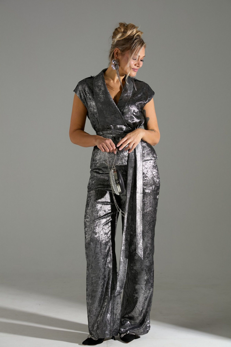 Брючный комплект LM К126048 серый_шиммер