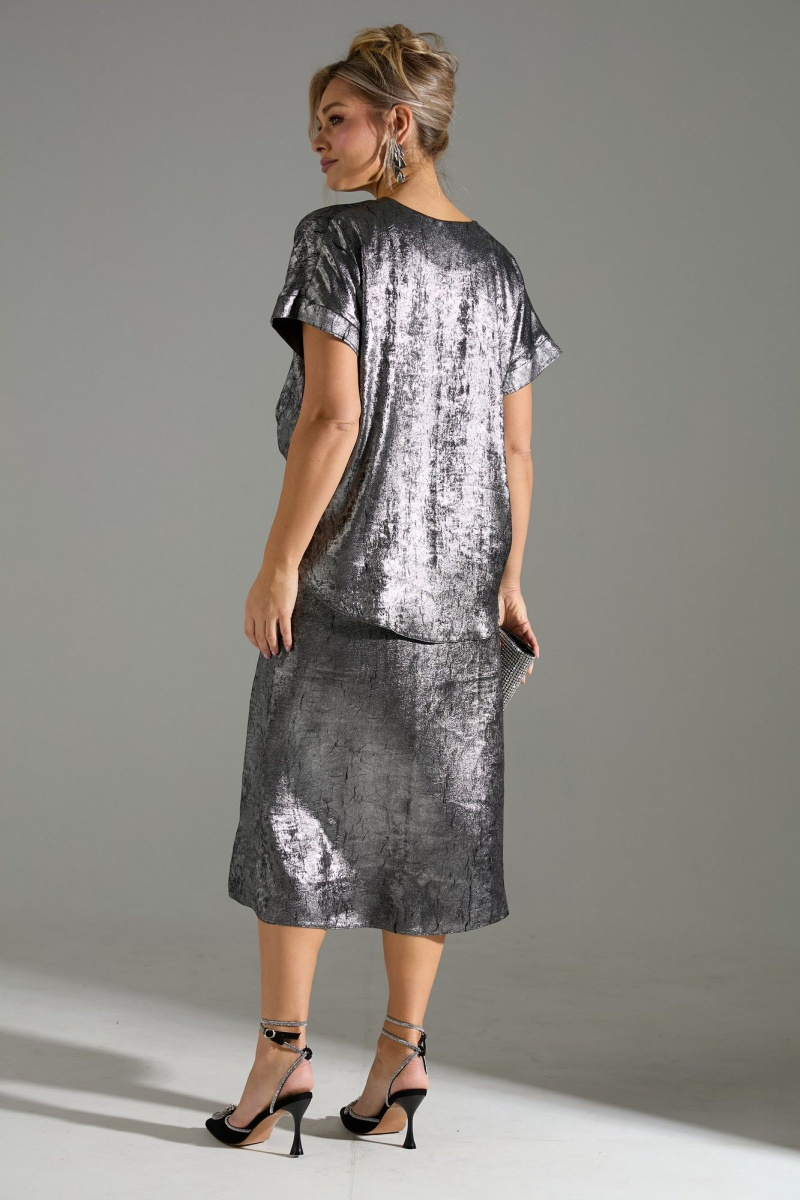 Юбочный комплект LM М94 серый_шиммер