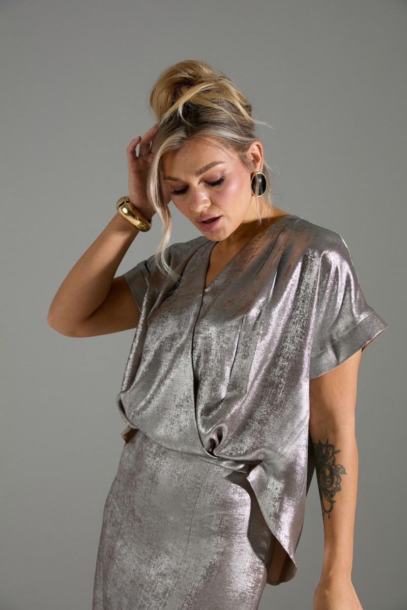 Юбочный комплект LM М94 бежевый_шиммер