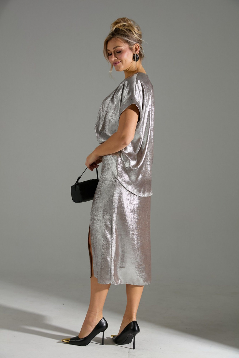 Юбочный комплект LM М94 бежевый_шиммер