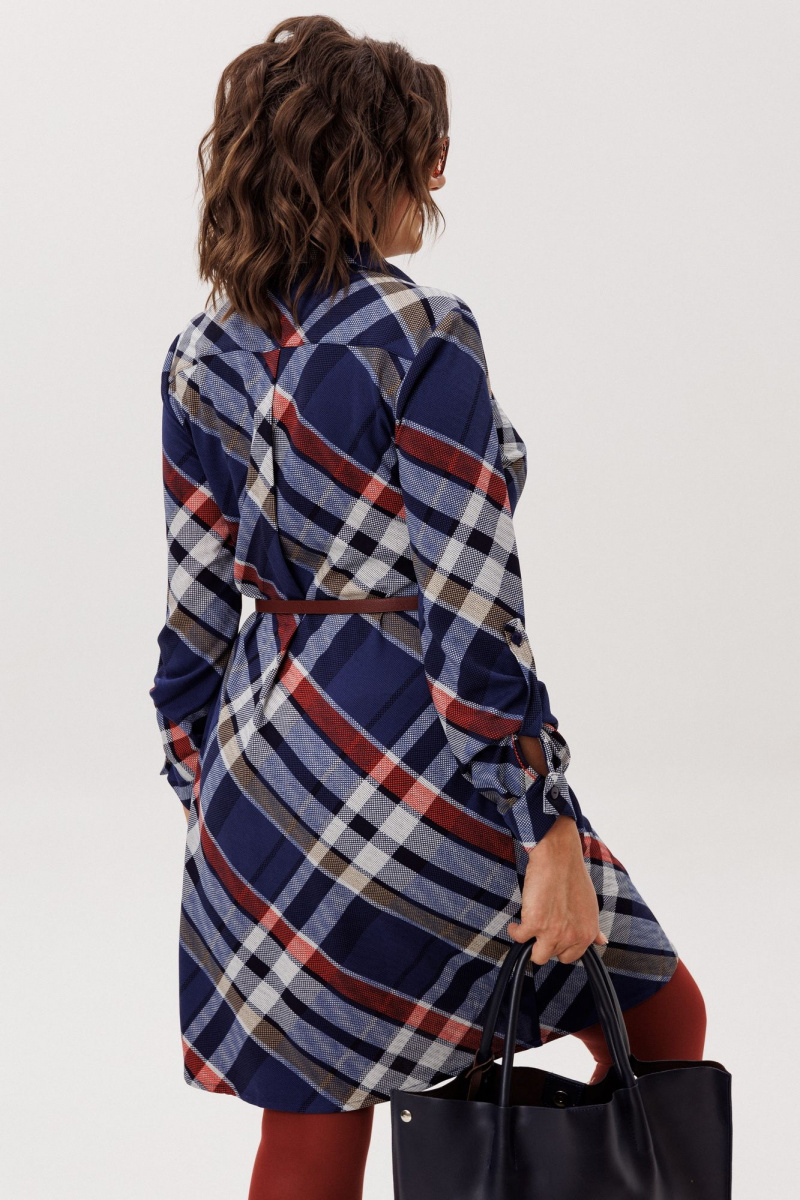 Платья Anelli 1769 кобальтовый_тартан